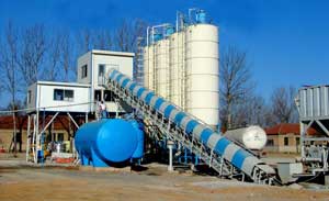 HZS90 concrete mixing plant