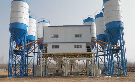 HZS180 concrete batching plant