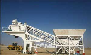 YHZS mobile concrete plant