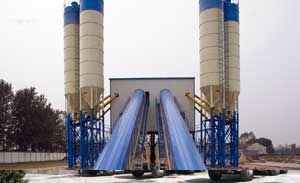 HZS120 concrete mixing plant