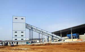 HZS180 concrete mixing plant