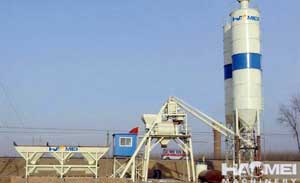 HZS25 concrete mixing plant