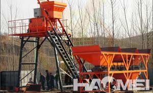 HZS90 concrete batching plant