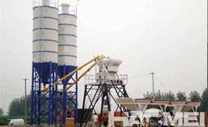 HZS35 concrete mixing plant