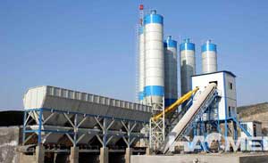 HZS50 concrete batching plant