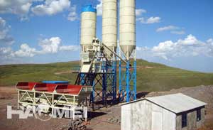 HZS50 concrete mixing plant