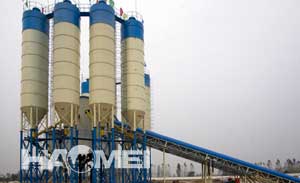 HZS120 concrete mixing plant