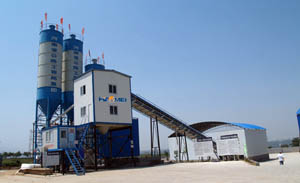 HZS60 concrete mixing plant