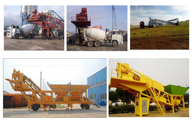  YHZS75 mobile concrete plant