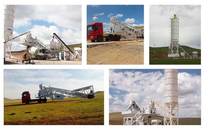  YHZS60 mobile concrete plant